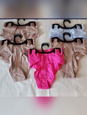 Set Of 5 Fit Stretch XXXL/22 Lace Thongs New